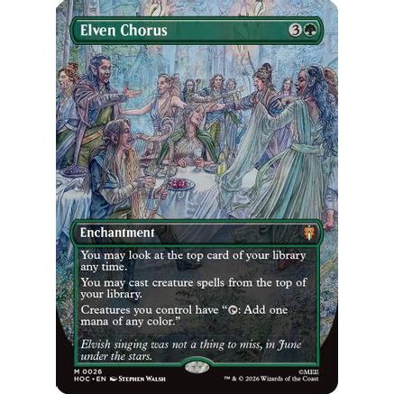 Elven Chorus (Borderless) (HOC-026) - The Hobbit: Eternal-Legal