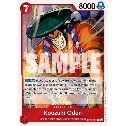 Kouzuki Oden (OP17-007) - The World's Strongest Warriors Foil