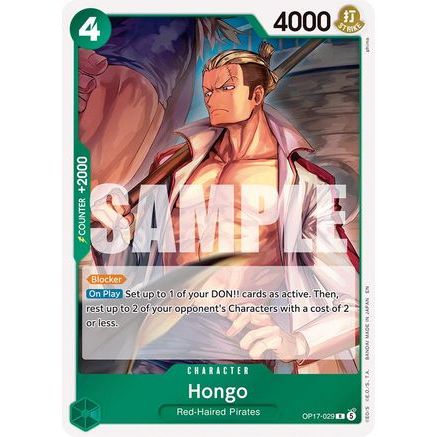 Hongo (OP17-029) - The World's Strongest Warriors Foil