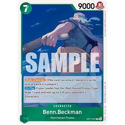 Benn.Beckman (OP17-027) - The World's Strongest Warriors Foil