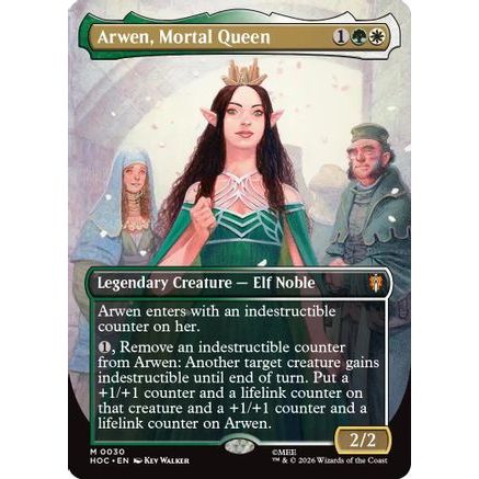 Arwen, Mortal Queen (Borderless) (HOC-030) - The Hobbit: Eternal-Legal Foil