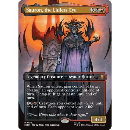 Sauron, the Lidless Eye (Borderless) (HOC-037) - The Hobbit: Eternal-Legal