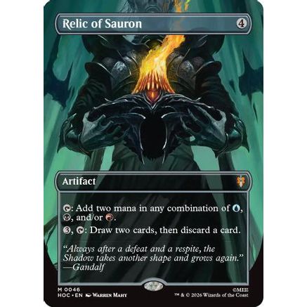 Relic of Sauron (Borderless) (HOC-046) - The Hobbit: Eternal-Legal Foil
