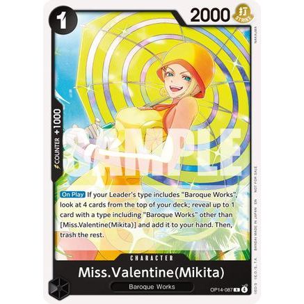 Miss.Valentine(Mikita) (Tournament Pack 2026 Vol. 3) (OP14-087) - One Piece Promotion Cards