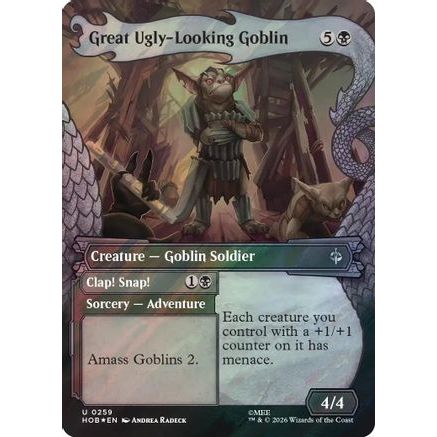 Great Ugly-Looking Goblin (Showcase) (Surge Foil) (HOB-259) - The Hobbit Foil