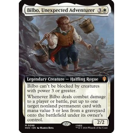 Bilbo, Unexpected Adventurer (Extended Art) (HOC-098) - The Hobbit: Eternal-Legal Foil