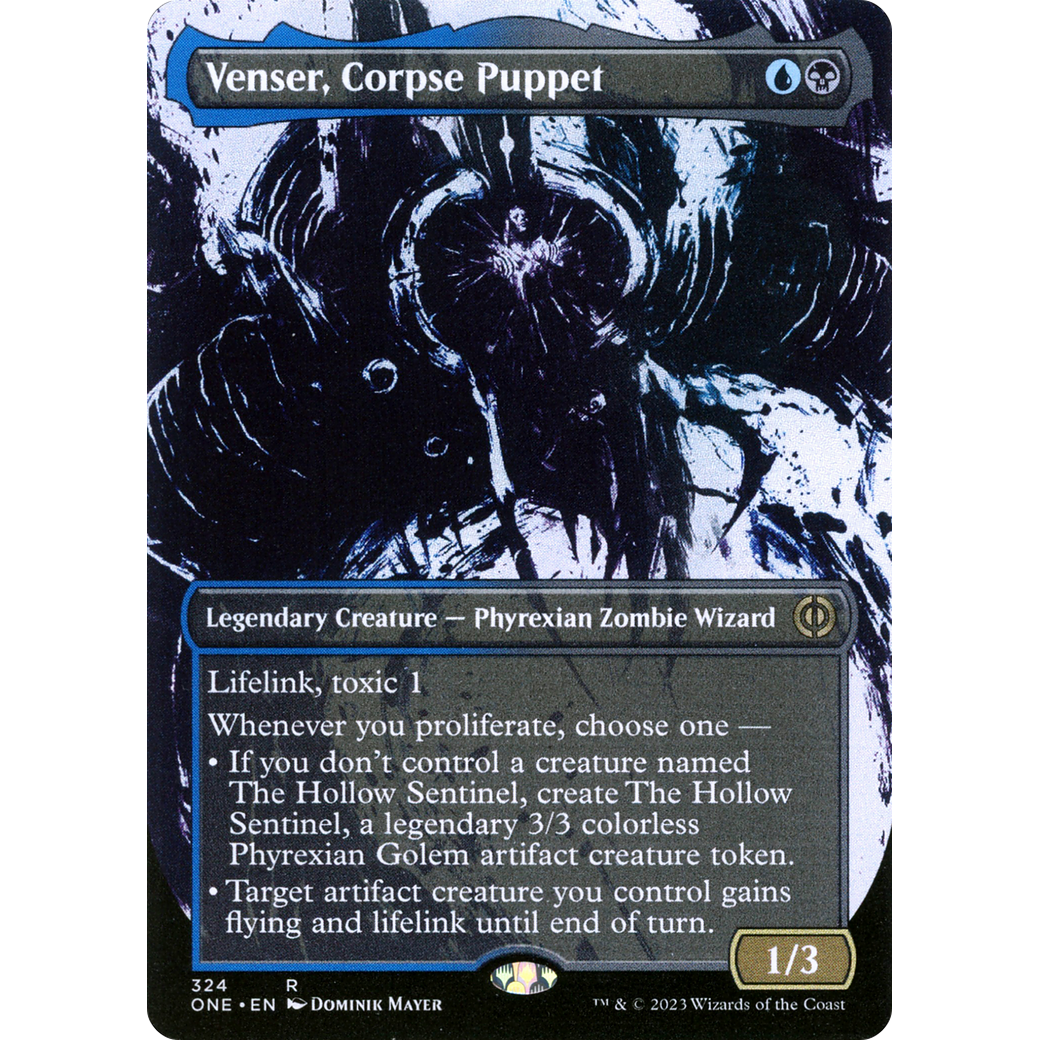 Venser, Corpse Puppet (ONE-324) - Phyrexia: All Will Be One: (Showcase) (Borderless)