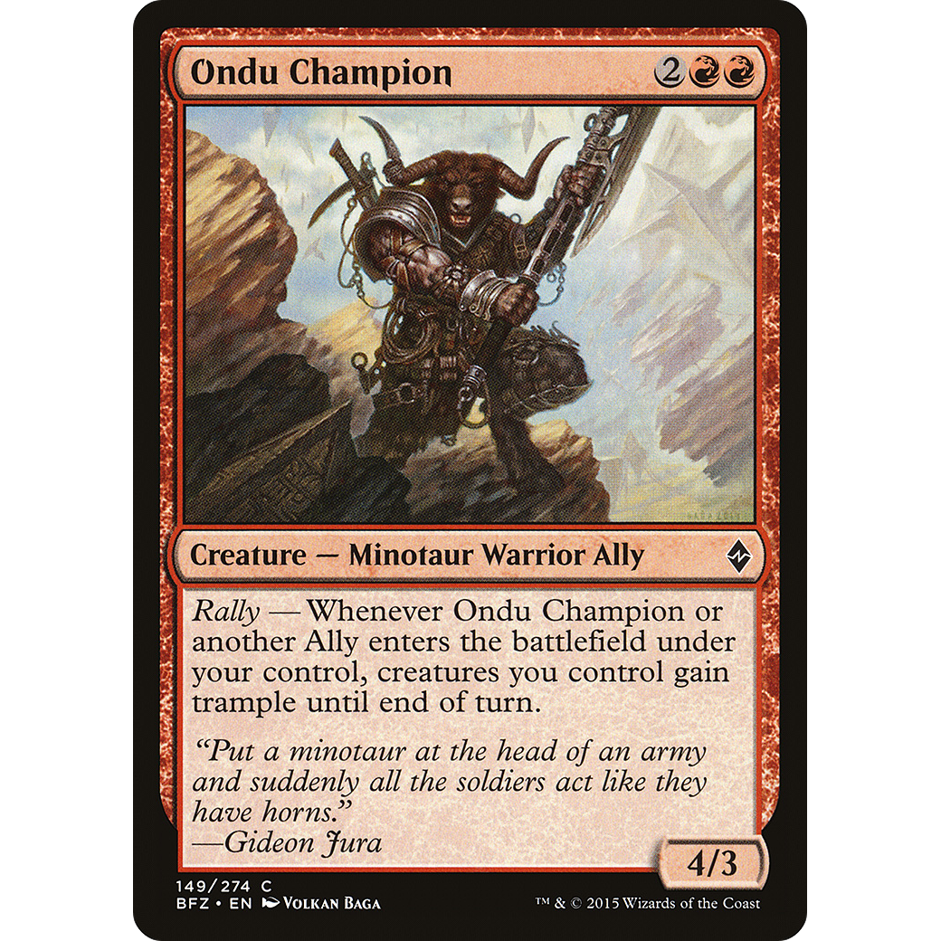 Ondu Champion (BFZ-149) - Battle for Zendikar Foil