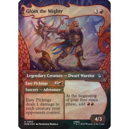 Gloin the Mighty (Showcase) (Surge Foil) (HOB-263) - The Hobbit Foil