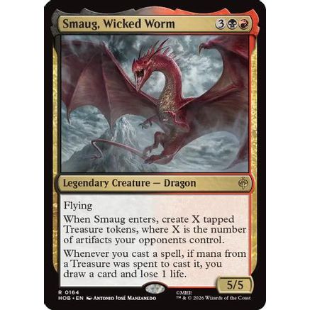 Smaug, Wicked Worm (HOB-164) - The Hobbit Foil