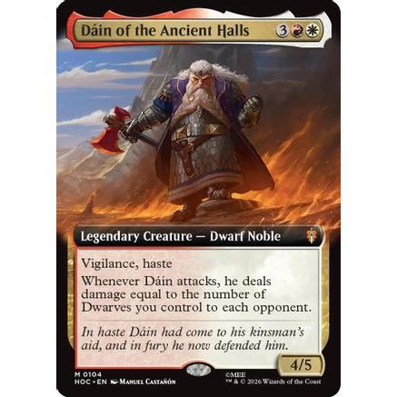 Dain of the Ancient Halls (Extended Art) (HOC-104) - The Hobbit: Eternal-Legal Foil