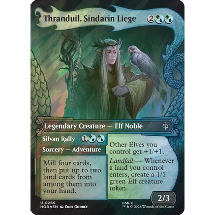 Thranduil, Sindarin Liege (Showcase) (Surge Foil) (HOB-269) - The Hobbit Foil