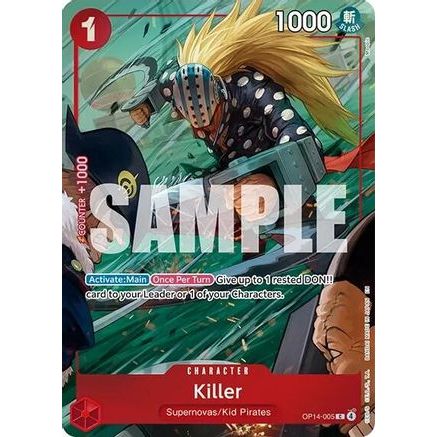 Killer (One Piece Card Game Illustration Box Vol. 8) (OP14-005) - One Piece Promotion Cards Foil