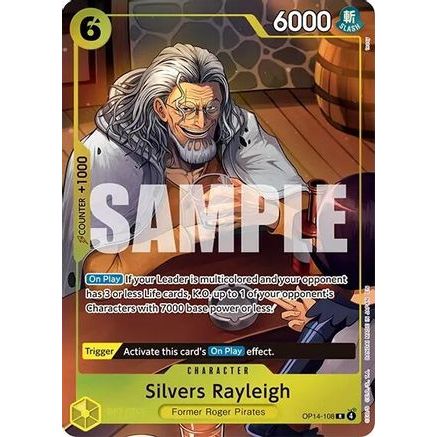 Silvers Rayleigh (One Piece Card Game Illustration Box Vol. 7) (OP14-108) - One Piece Promotion Cards Foil