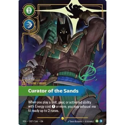 Nasus - Curator of the Sands (Signature) (192*/166) - Vendetta Foil
