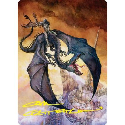 Witch-king, Bringer of Ruin Art Card (Gold-Stamped Signature) (ASHOB-032) - Art Series: The Hobbit