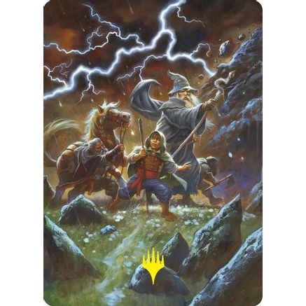 Call Forth the Tempest Art Card (Gold-Stamped) (ASHOB-033) - Art Series: The Hobbit
