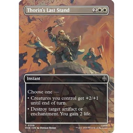 Thorin's Last Stand (Borderless) (HOB-209) - The Hobbit Foil