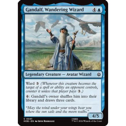 Gandalf, Wandering Wizard (HOB-041) - The Hobbit Foil
