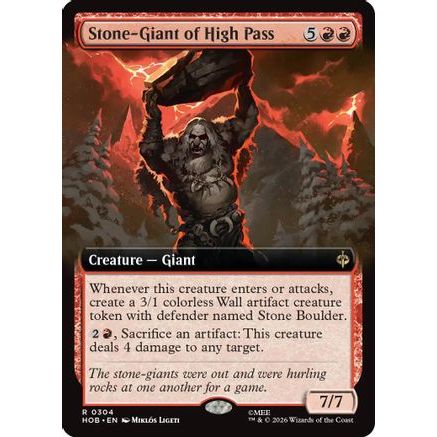 Stone-Giant of High Pass (Extended Art) (HOB-304) - The Hobbit Foil