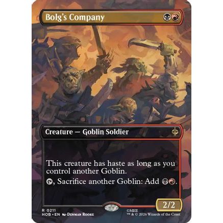 Bolg's Company (Borderless) (HOB-211) - The Hobbit Foil