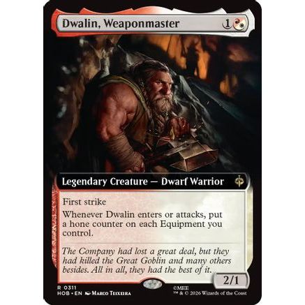 Dwalin, Weaponmaster (Extended Art) (HOB-311) - The Hobbit Foil