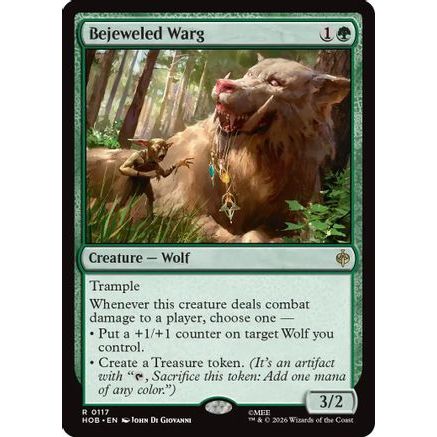 Bejeweled Warg (HOB-117) - The Hobbit
