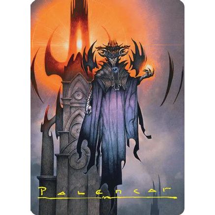 Sauron, the Lidless Eye Art Card (Gold-Stamped Signature) (ASHOB-036) - Art Series: The Hobbit