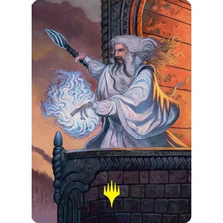 Saruman of Many Colors Art Card (Gold-Stamped) (ASHOB-035) - Art Series: The Hobbit