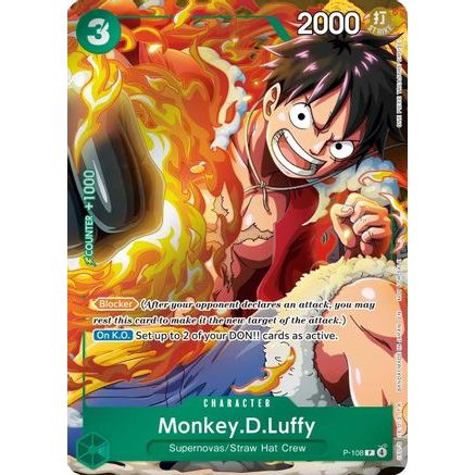 Monkey.D.Luffy (Event Pack Vol. 9) (P-108) - One Piece Promotion Cards Foil