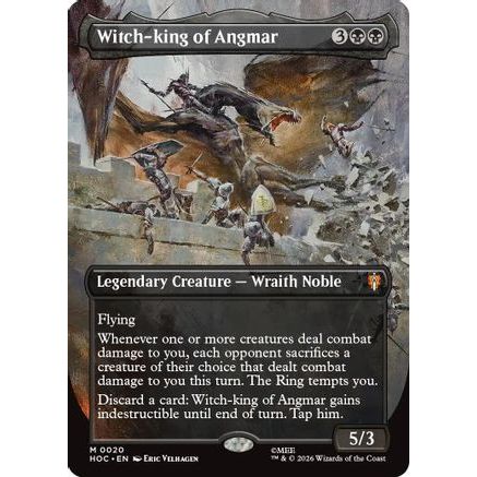 Witch-king of Angmar (Borderless) (HOC-020) - The Hobbit: Eternal-Legal Foil