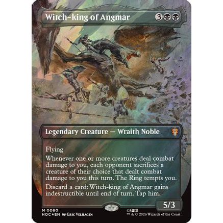 Witch-king of Angmar (Borderless) (Surge Foil) (HOC-060) - The Hobbit: Eternal-Legal Foil