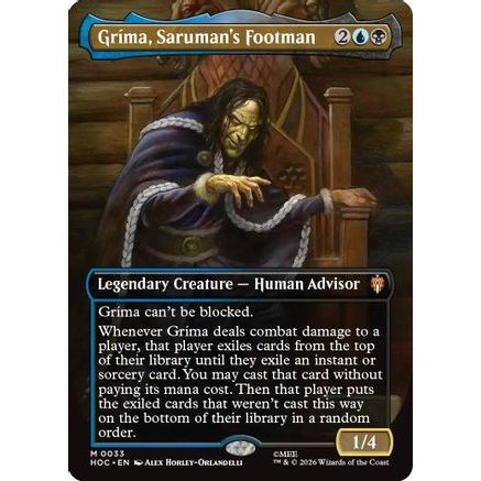 Grima, Saruman's Footman (Borderless) (HOC-033) - The Hobbit: Eternal-Legal