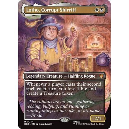 Lotho, Corrupt Shirriff (Borderless) (HOC-034) - The Hobbit: Eternal-Legal