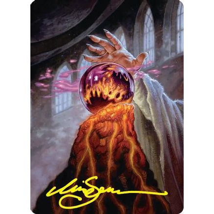 Palantir of Orthanc Art Card (Gold-Stamped Signature) (ASHOB-037) - Art Series: The Hobbit