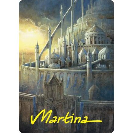 Minas Tirith Art Card (Gold-Stamped Signature) (ASHOB-038) - Art Series: The Hobbit
