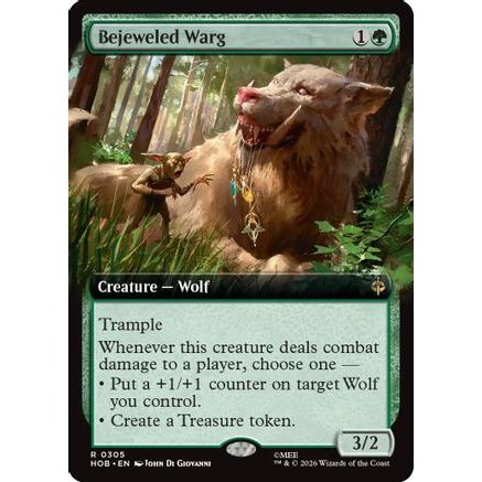 Bejeweled Warg (Extended Art) (HOB-305) - The Hobbit Foil