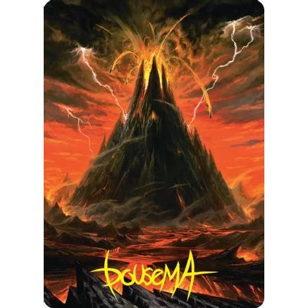 Mount Doom Art Card (Gold-Stamped Signature) (ASHOB-039) - Art Series: The Hobbit