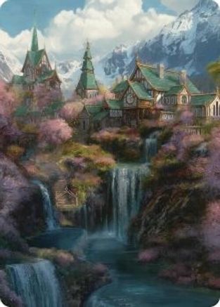 Rivendell Art Card (ASHOB-040) - Art Series: The Hobbit
