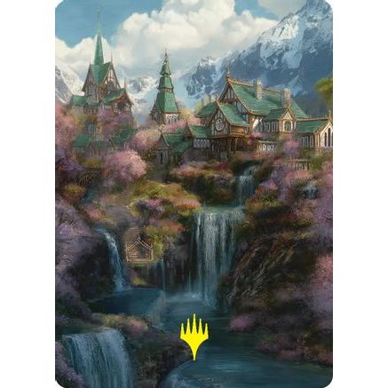 Rivendell Art Card (Gold-Stamped) (ASHOB-040) - Art Series: The Hobbit