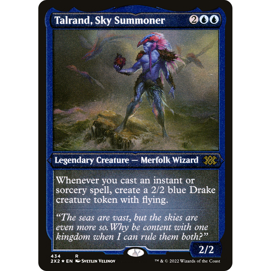 Talrand, Sky Summoner (Foil Etched) (2X2-434) - Double Masters 2022 Foil