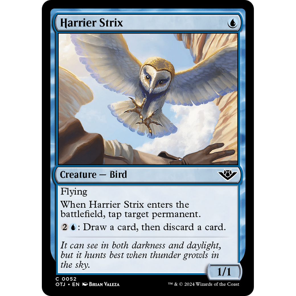 Harrier Strix (OTJ-052) - Outlaws of Thunder Junction Foil