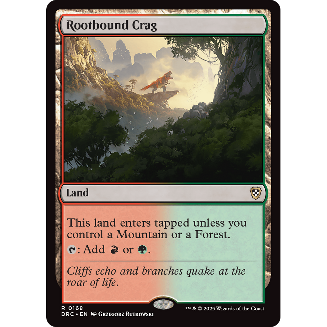 Rootbound Crag (DRC-168) - Commander: Aetherdrift