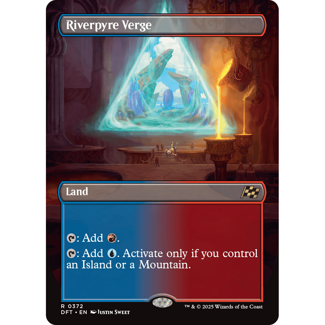 Riverpyre Verge (DFT-372) - Aetherdrift (Borderless) Foil