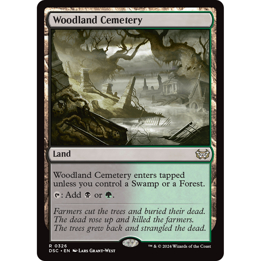 Woodland Cemetery (DSC-326) - Duskmourn: House of Horror Commander