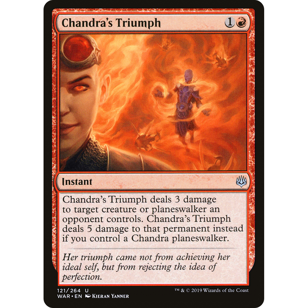 Chandra's Triumph (WAR-121) - War of the Spark Foil