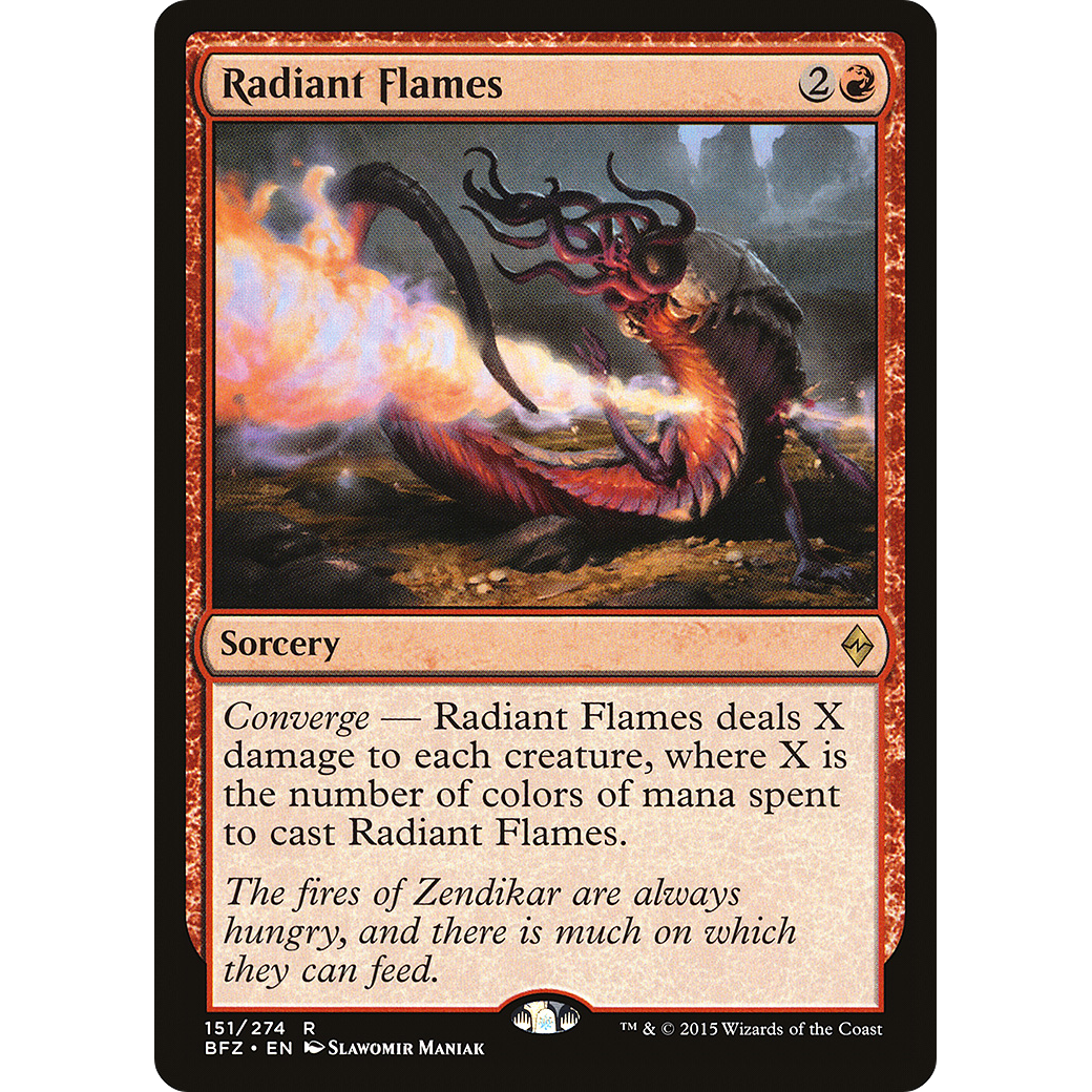 Radiant Flames (BFZ-151) - Battle for Zendikar