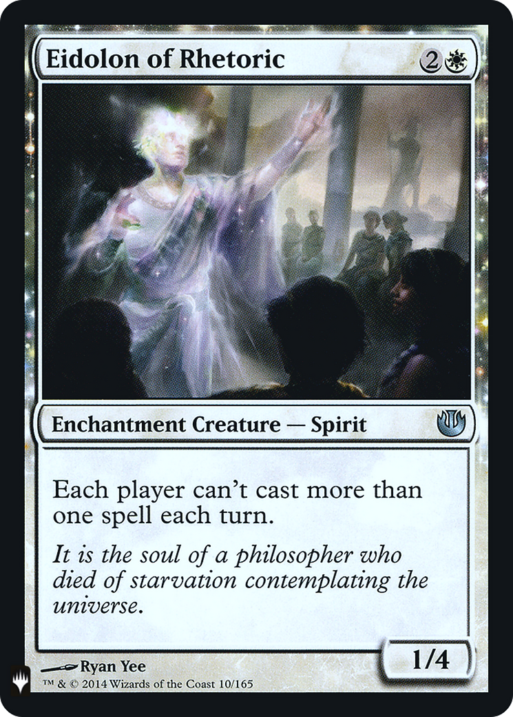 Eidolon of Rhetoric (LIST-010) - The List: (enchantment) Foil