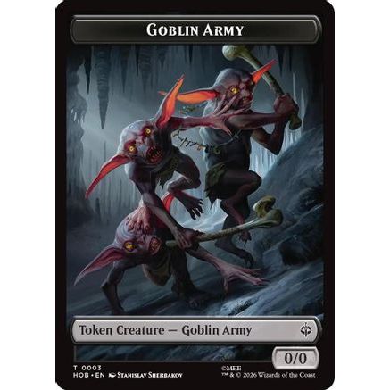 Goblin Army (0003) // Treasure (0012) Double-Sided Token (HOB-3 // 12) - The Hobbit Foil