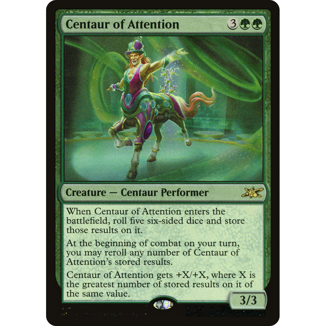 Centaur of Attention (Galaxy Foil) (UNF-418) - Unfinity Foil